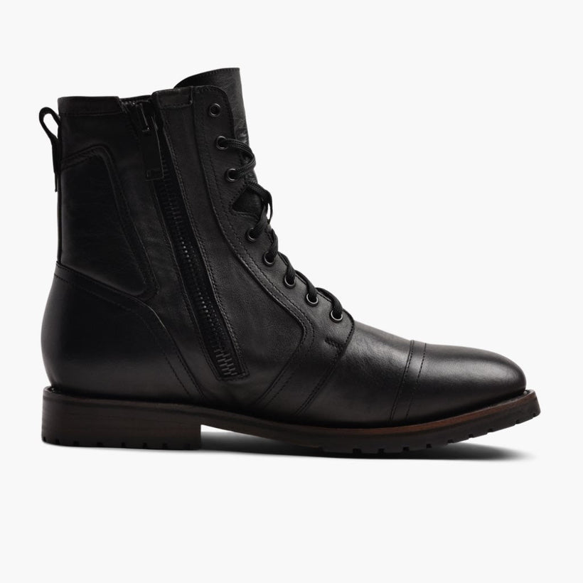 Casa Moto Black Leather Boots