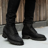 Styled On-Foot Perspective Demonstrating Ankle Fit & Silhouette on Model