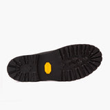 High-Traction Rubber Outsole & Lug Tread Pattern on Explorer Black Matte Leather Boots