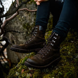 Styled On-Foot Perspective Demonstrating Ankle Fit & Silhouette on Model