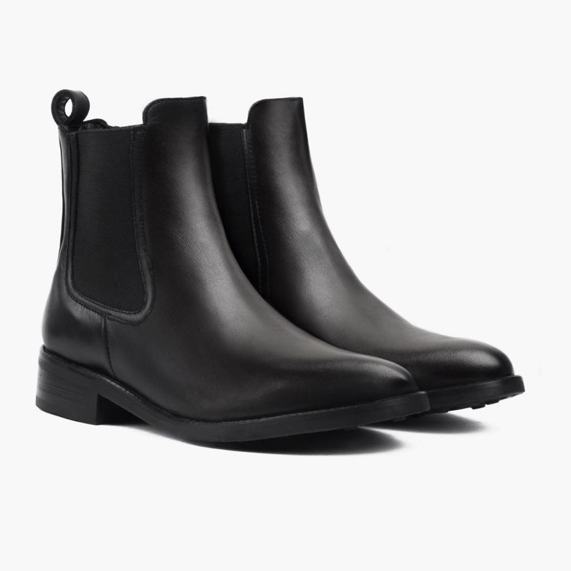 Duchess Black Leather Boots