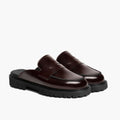 Penny Mule Burgundy Leather Boots