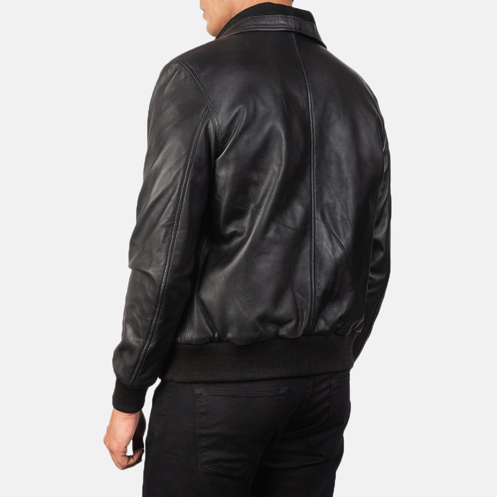 Authentic Sheepskin Leather with Semi-aniline Finish Grain Texture &amp; Heavy-Duty Seam Stitching Detail