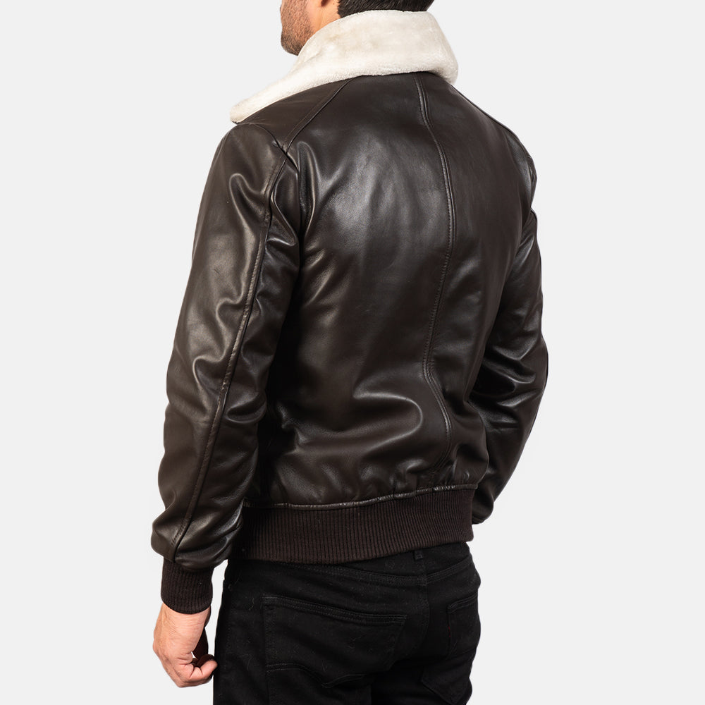 Authentic Sheepskin Leather with Semi-aniline Finish Grain Texture & Heavy-Duty Seam Stitching Detail