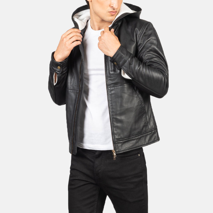 Baston Leather Bomber Jacket