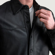 
Authentic Sheepskin Leather with Semi-Aniline Finish Grain Texture & Heavy-Duty Seam Stitching Detail
