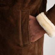 Charles Coat Brown Shearling Coat – alternate product view 6