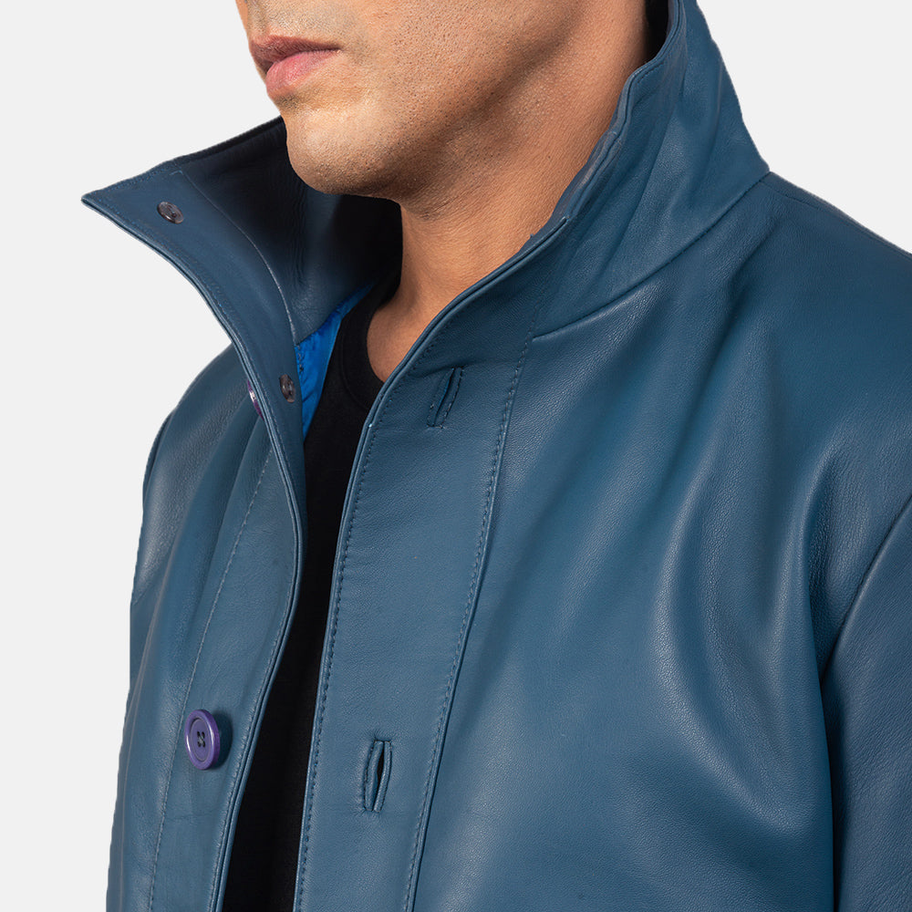 Columbus Leather Bomber Jacket – alternate product view 6