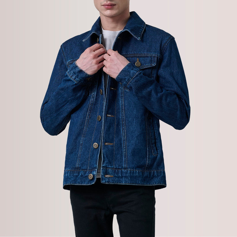 Conard Dark Blue Denim Trucker Jacket