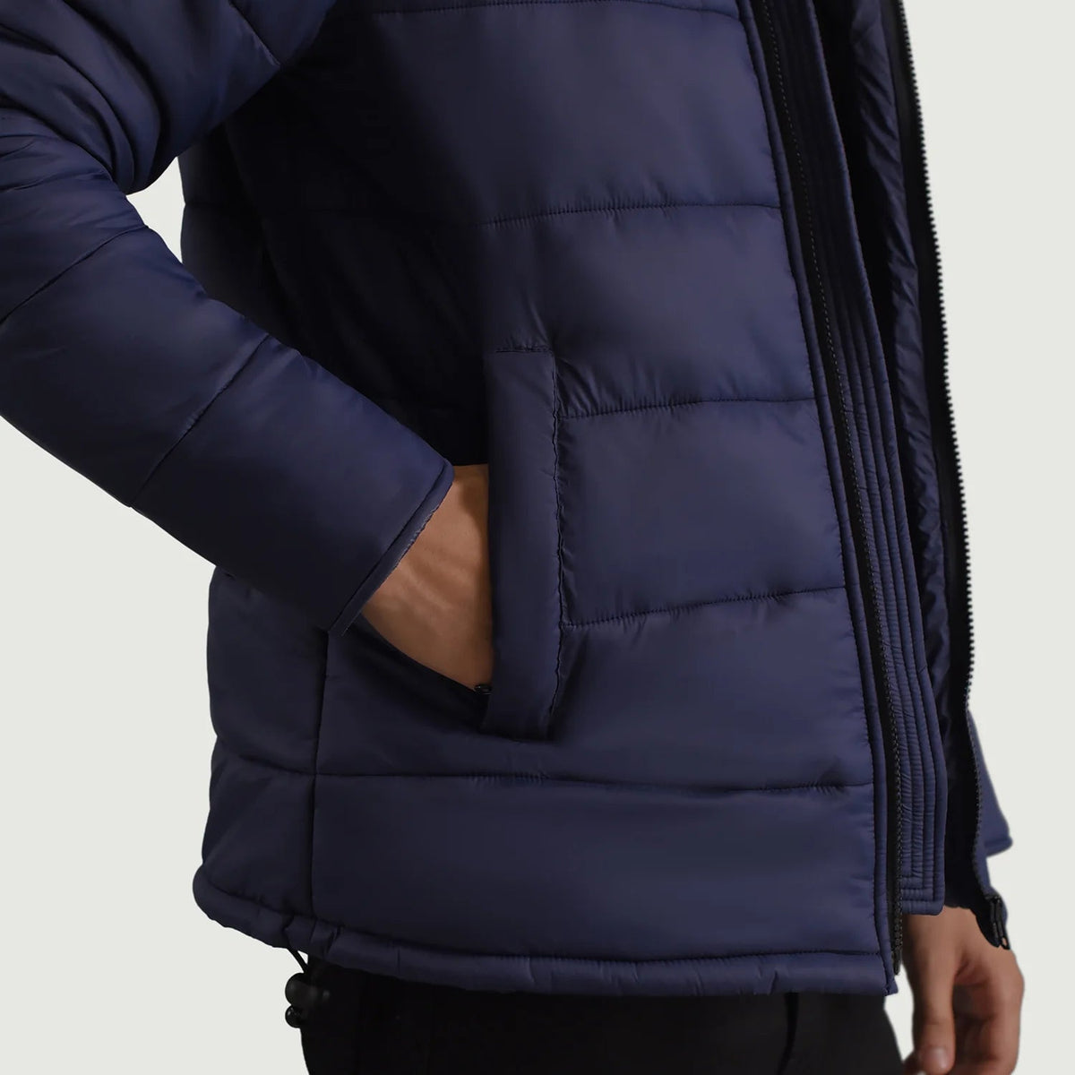 Interior View Showing Quilted Viscose Lining &amp; Dual Inside Utility Storage Pockets