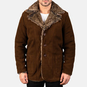 Furlong Coat Beige Leather Coat – alternate product view 4