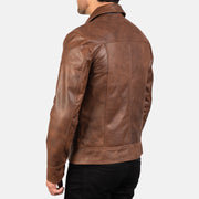 Lavendard Leather Biker Jacket – alternate product view 6