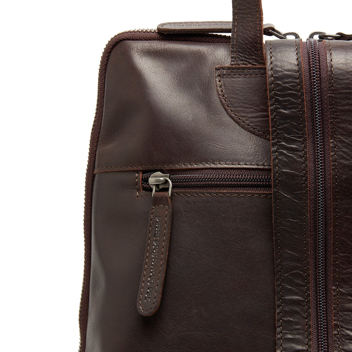 
Brown Leather Backpack Amanda, detail view 3