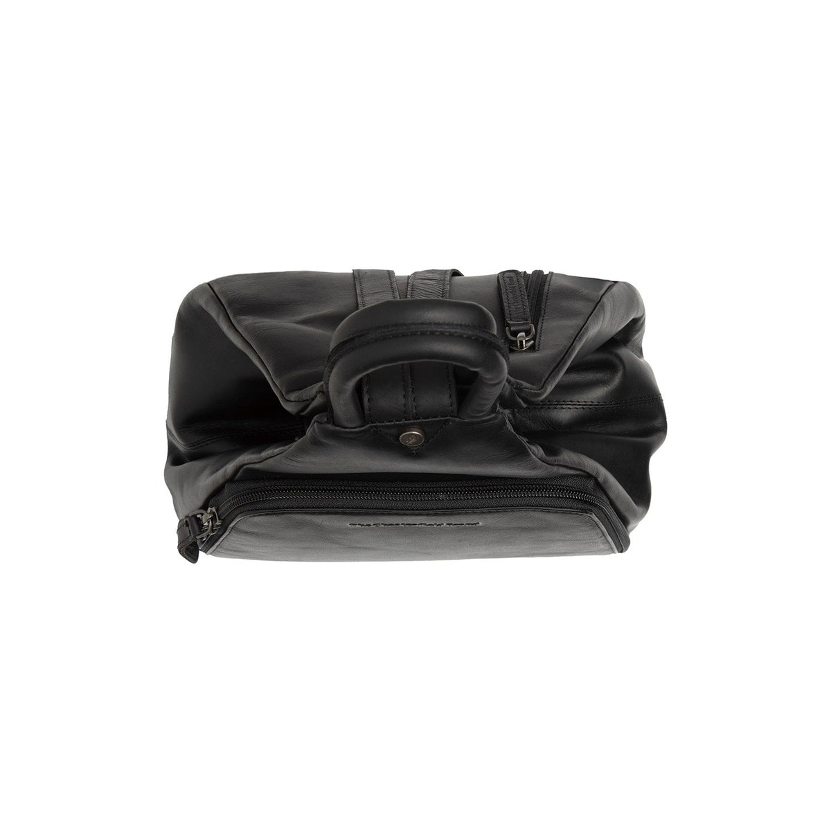 Howard Full-Grain Leather Backpack - Structured Side Profile Showing Gusset Depth &amp; Expansion Capacity