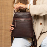 Linford Full-Grain Leather Backpack – alternate product view 3
