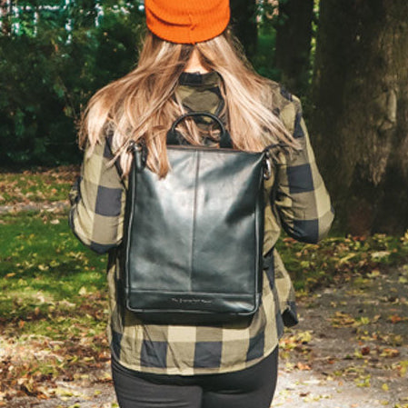Saar Full-Grain Leather Backpack