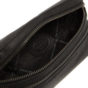 
Toronto Full-Grain Leather Belt Bag - Structured Side Profile Showing Gusset Depth & Expansion Capacity