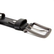 
Classic 100% Full-Grain leather Belt - Rear Perspective Showing Reinforced Leather Straps & Stitching