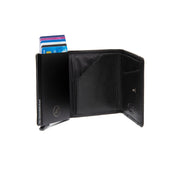 
Gabriela Full-Grain Leather Card Holder - Structured Side Profile Showing Gusset Depth & Expansion Capacity
