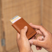 Lancaster Full-Grain Leather Card Holder – alternate product view 2