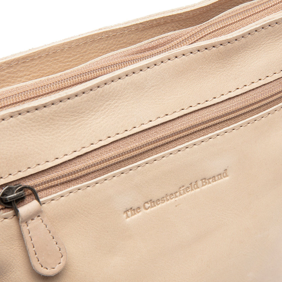Aston Full-Grain Leather Crossbody Bag - Structured Side Profile Showing Gusset Depth &amp; Expansion Capacity