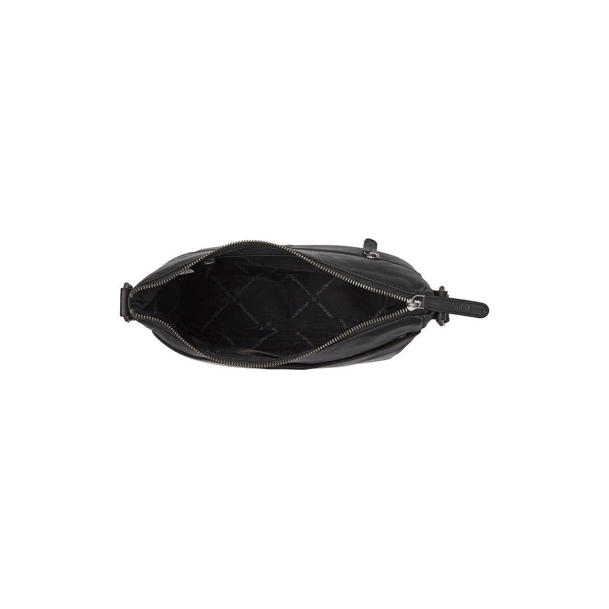 Henderson Full-Grain Leather Crossbody Bag - Structured Side Profile Showing Gusset Depth &amp; Expansion Capacity