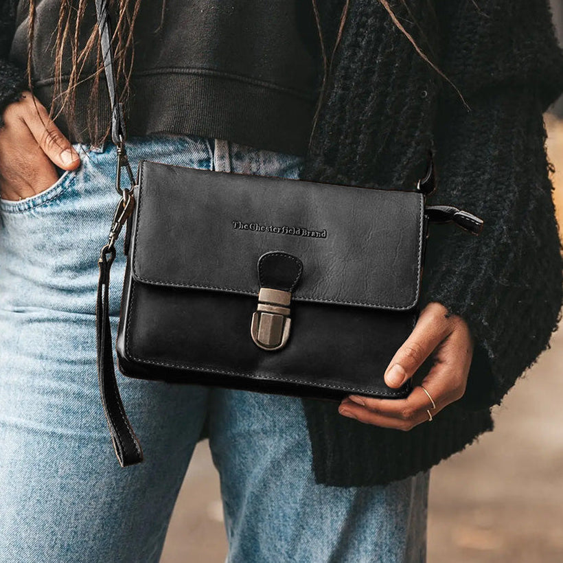 Lucca Full-Grain Leather Crossbody Bag