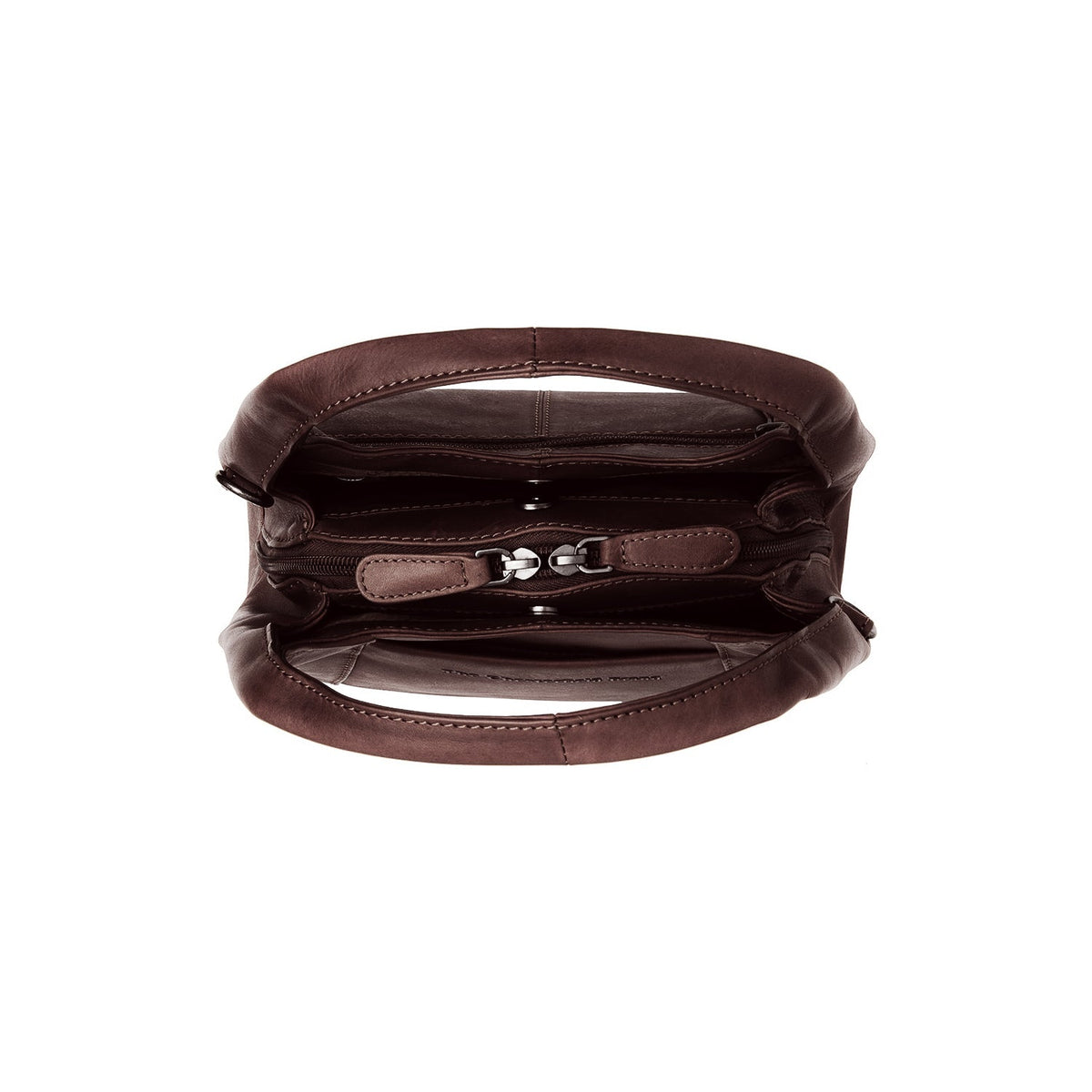 Styled Fit Perspective of Lunera Full-Grain Leather Handbag on Model - Natural Daylight Drape