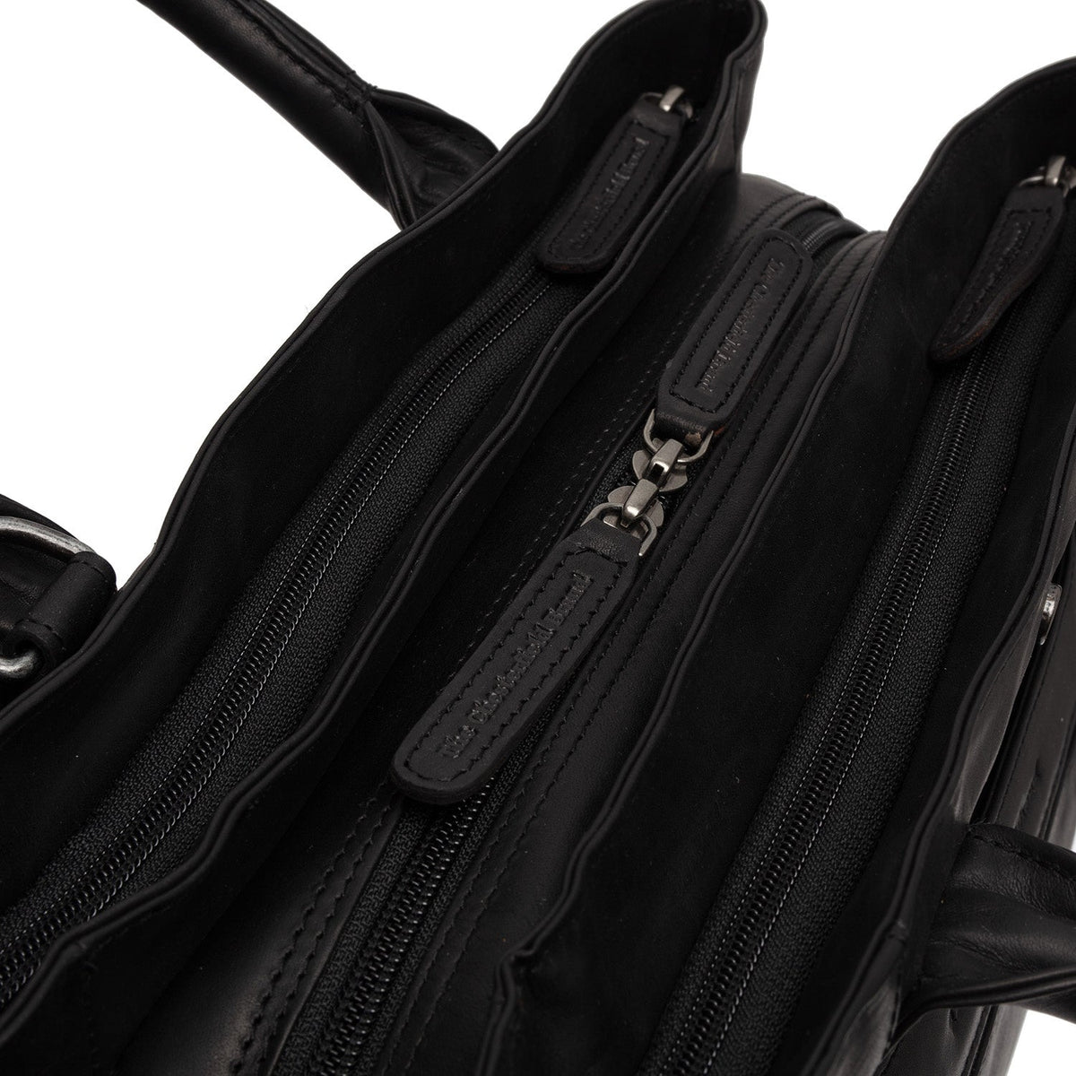 Passau Full-Grain Leather Handbag - Lateral Side Profile View Showing Sleeve Cut &amp; Athletic Taper Fit