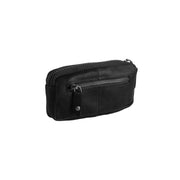 
Close-Up Detail of Classic Collar & Heavy-Duty Zipper Hardware on Corey Full-Grain Leather Key Case