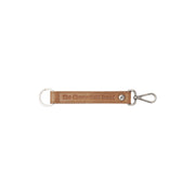 Leather Key Ring Cognac in Cognac 100% Full-Grain Leather - Front Profile View & Tailored Silhouette | Buy Online