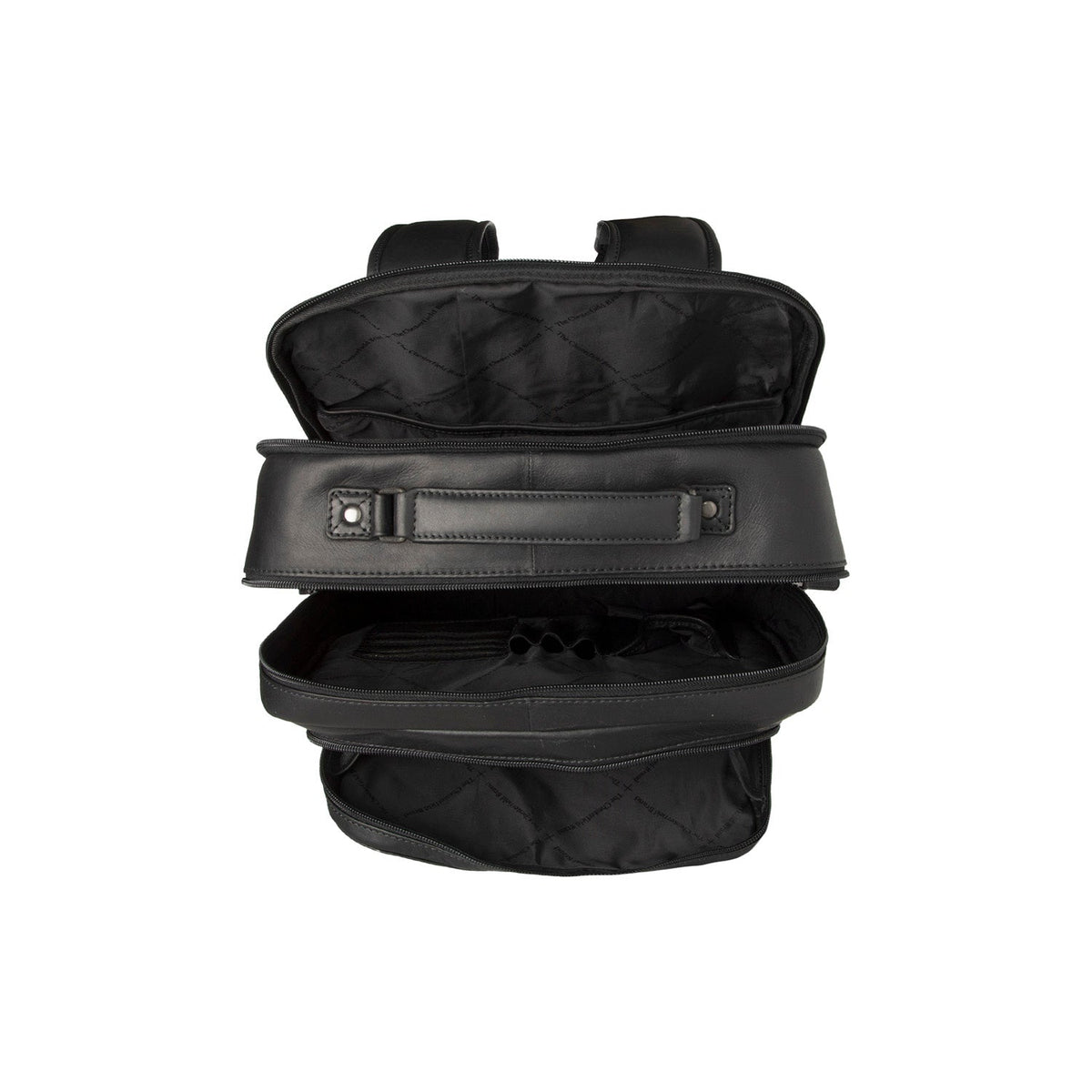Interior View Showing Dedicated Padded Laptop Sleeve &amp; Multi-Compartment Organization