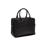 Boston Full-Grain Leather Laptop Bag in Classic 100% Full-Grain Leather - Full Exterior Front Profile View | Buy Online