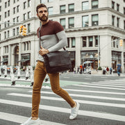 Richard Full-Grain Leather Laptop Bag – alternate product view 2