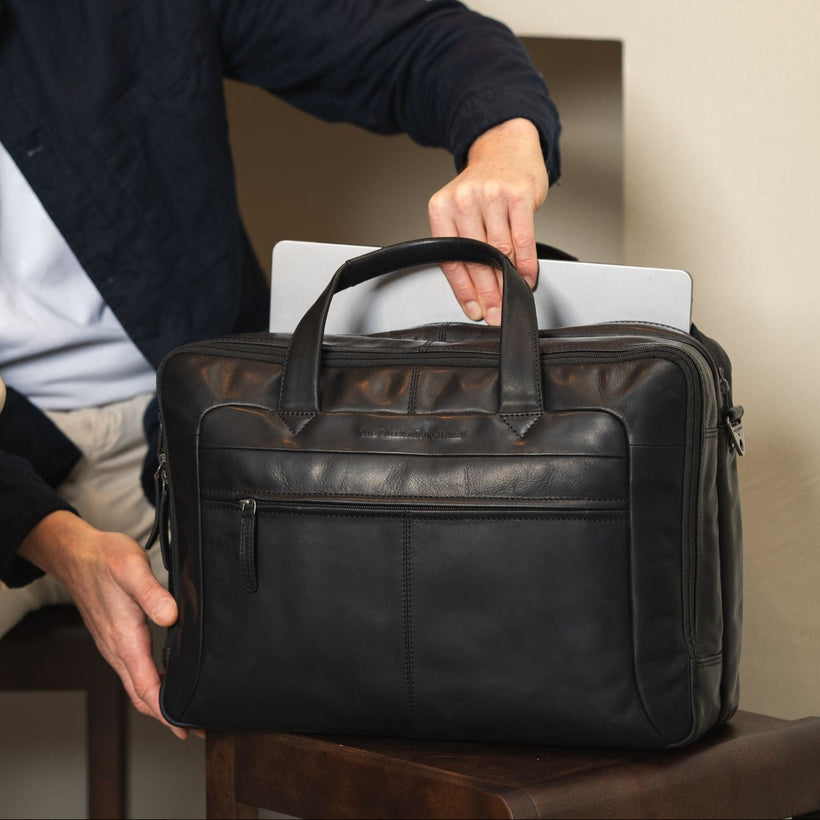 Ryan Full-Grain Leather Laptop Bag