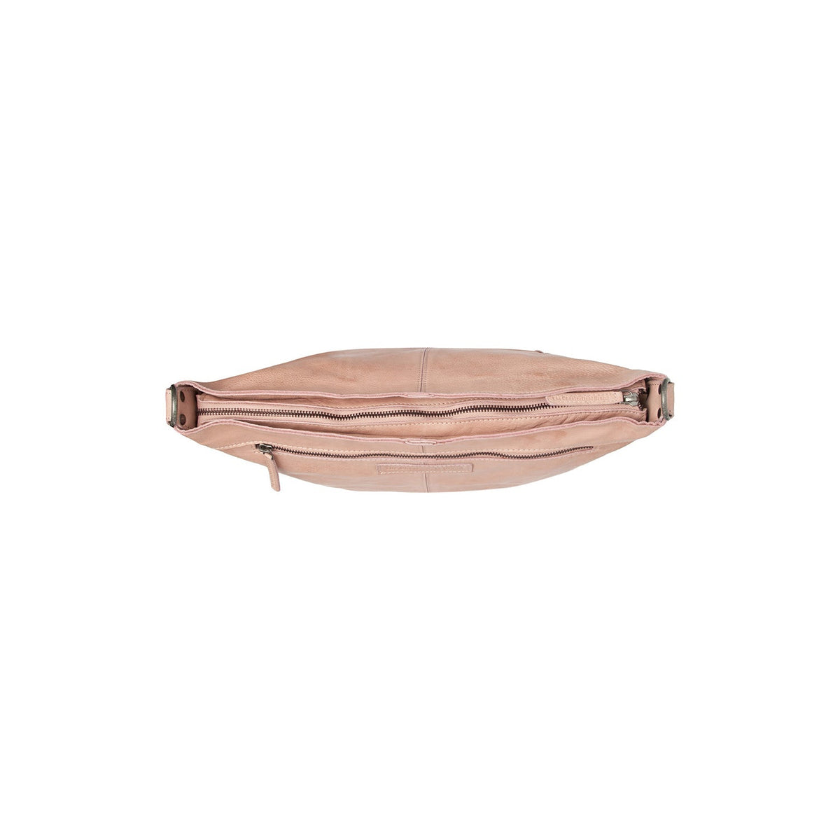 
Bolivia Full-Grain Leather Shoulder Bag - Structured Side Profile Showing Gusset Depth & Expansion Capacity
