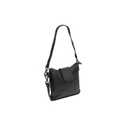 Calora Full-Grain Leather Shoulder Bag in Classic 100% Full-Grain Leather - Full Exterior Front Profile View | Buy Online