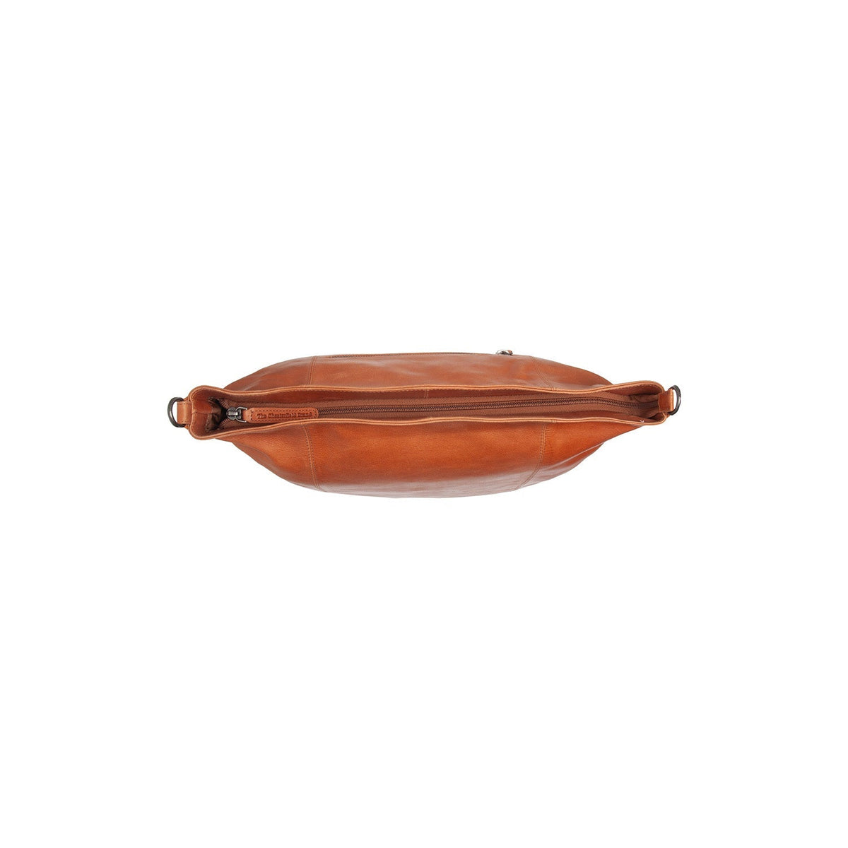 Cognac Leather Shoulder Bag Zira, detail view 1