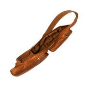 Cognac Leather Sling Bag Logan, detail view 5