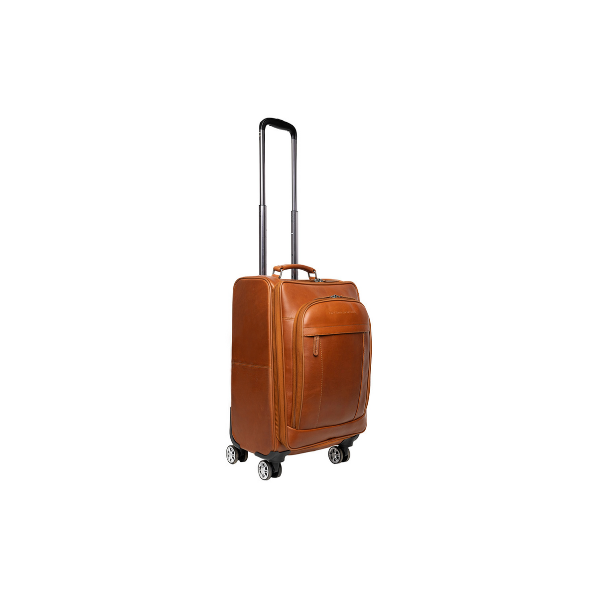 Leather Trolley Key Largo in Classic 100% Full-Grain Leather - Front Profile View & Tailored Silhouette | Buy Online