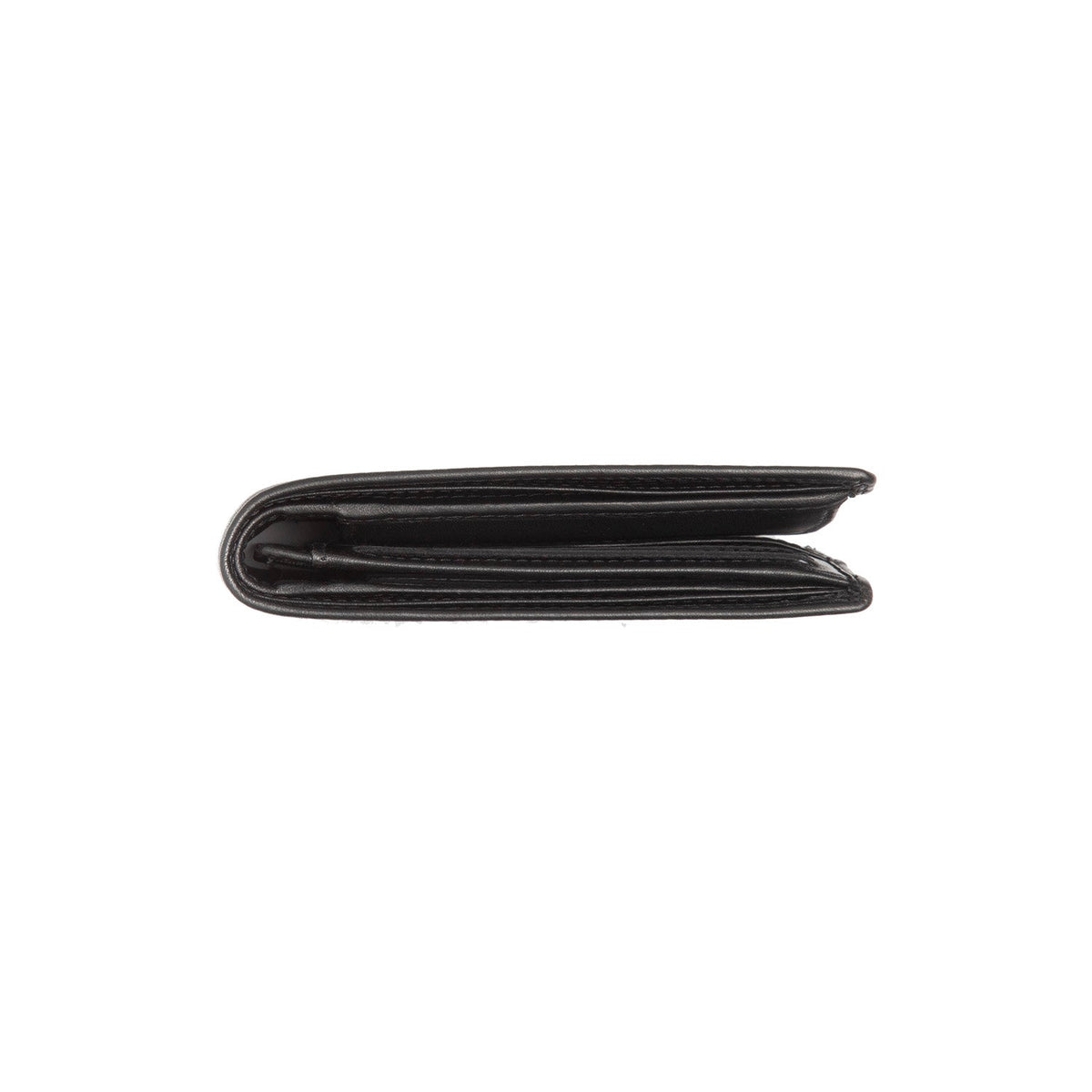 Lynnwood Full-Grain Leather Wallet - Structured Side Profile Showing Gusset Depth &amp; Expansion Capacity