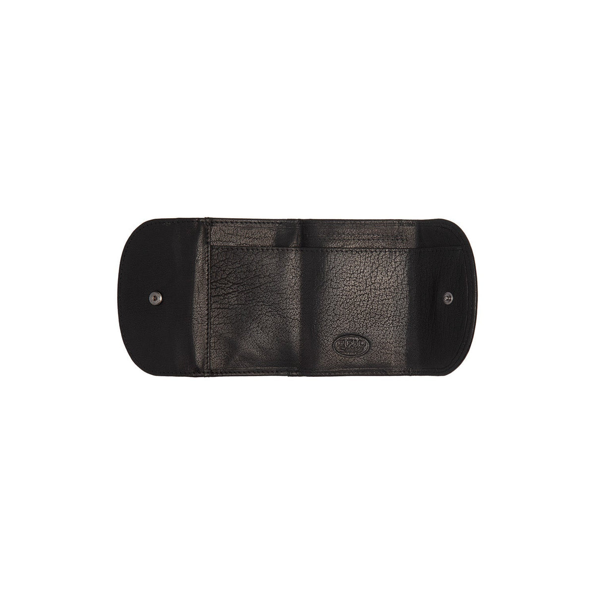 Newton Full-Grain Leather Wallet - Structured Side Profile Showing Gusset Depth &amp; Expansion Capacity