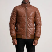 Lucas Leather Bomber Jacket – alternate product view 4