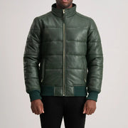 Lucas Leather Bomber Jacket – alternate product view 4