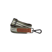 Green Shoulder Strap in Green 100% Full-Grain Leather - Front Profile View &amp; Tailored Silhouette | Buy Online
