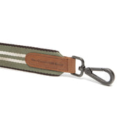 Green Shoulder Strap - Lateral Side Profile View Showing Sleeve Cut &amp; Athletic Taper Fit