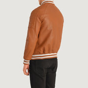 Authentic Sheepskin Leather with Semi-aniline Finish Grain Texture &amp; Heavy-Duty Seam Stitching Detail