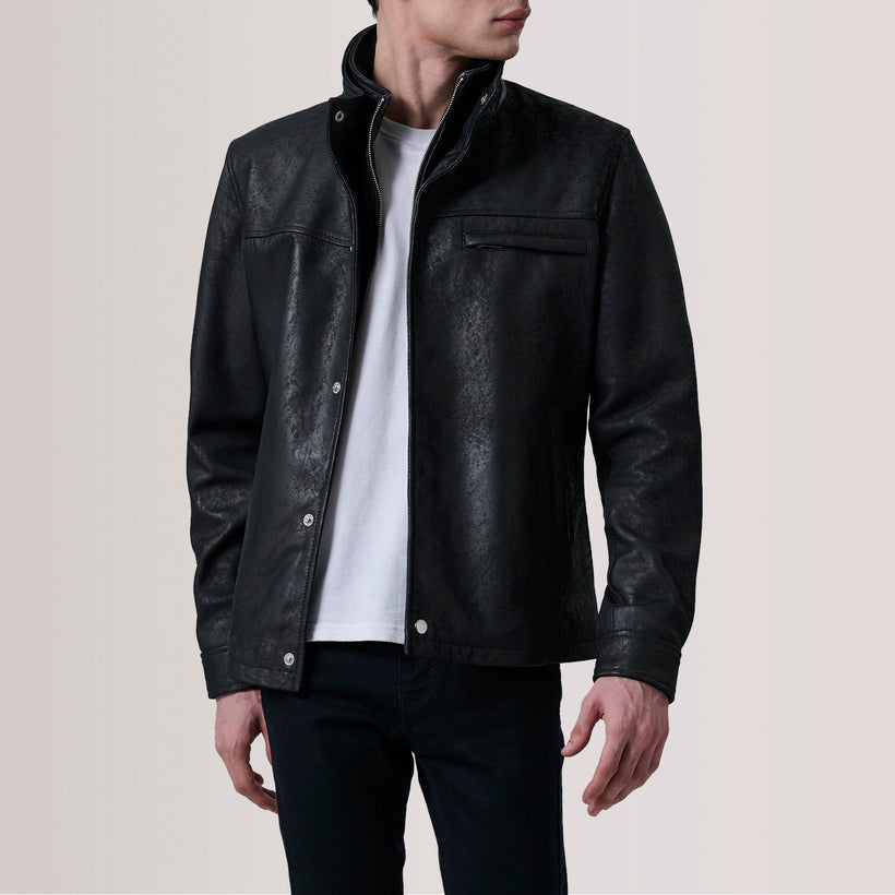 Sean Black Snuffed Classic Jacket
